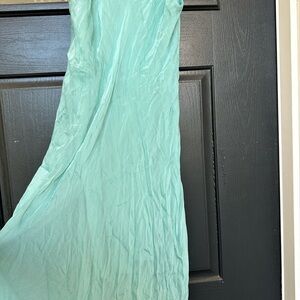 Elegant Seafoam Maxi Dress
